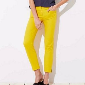 LOFT Riviera Julie pants in Mustard